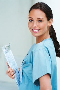 Model portraying a nurse