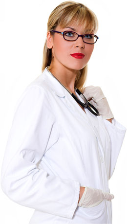 Smart female doctor